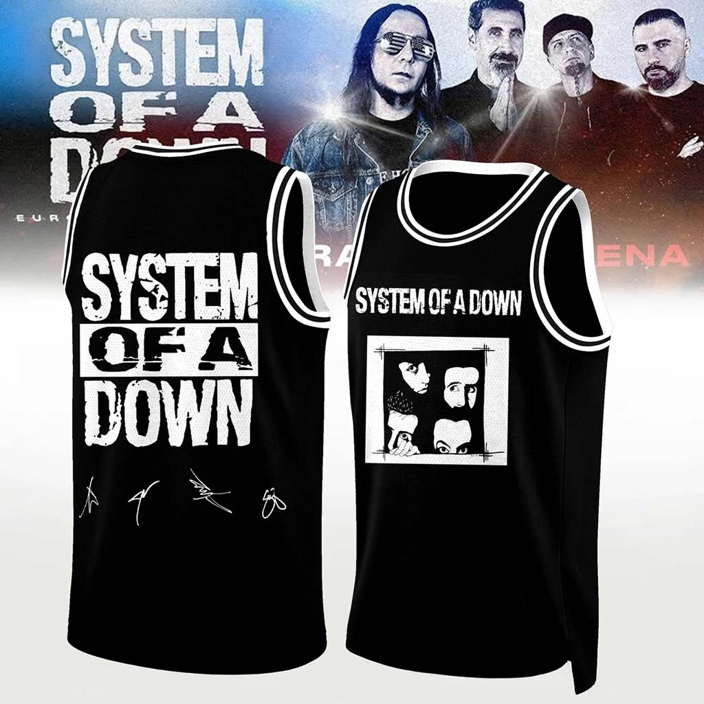 System Of A Down Signed Jersey 2026 SOAD Merch Present For Heavy Metal Band Fans - Kdjoy System Of A Down Signed Jersey 2026 SOAD Merch Present For Heavy Metal Band Fans - Kdjoy