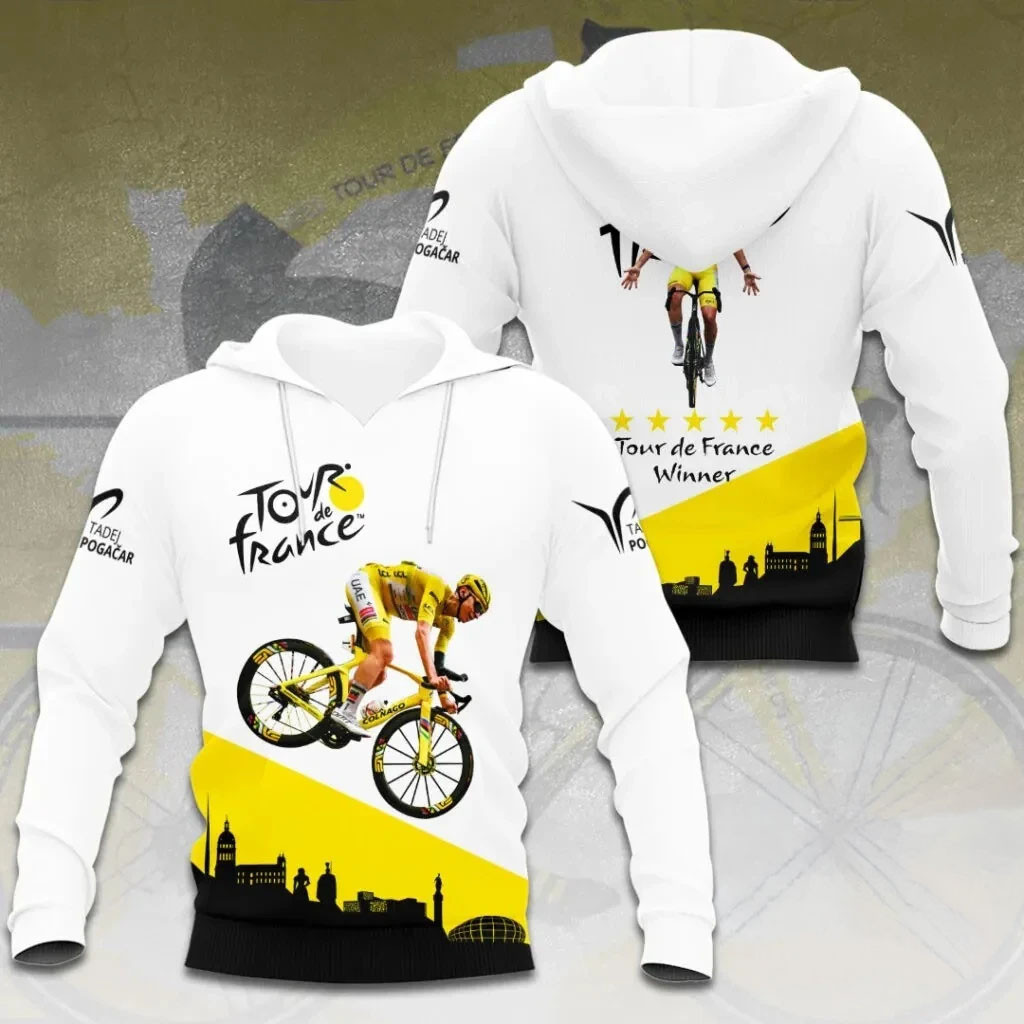 Tadej Pogacar Tour De France Winner Hoodie 2026 Tadej Pogacar Merch Gifts For Fans - Kdjoy Tadej Pogacar Tour De France Winner Hoodie 2026 Tadej Pogacar Merch Gifts For Fans - Kdjoy