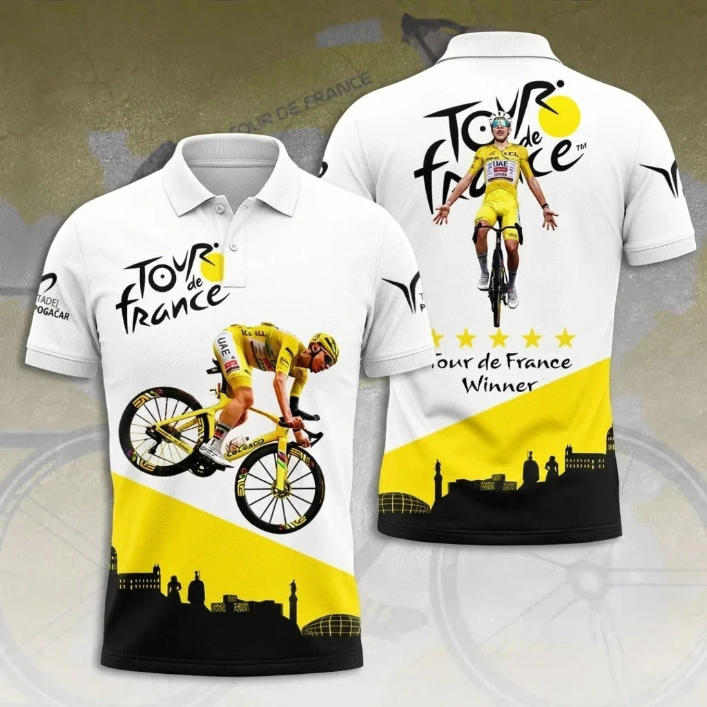 Tadej Pogacar Tour De France Winner Polo Shirt 2026 Tadej Pogacar Merch Gifts For Fans - Kdjoy Tadej Pogacar Tour De France Winner Polo Shirt 2026 Tadej Pogacar Merch Gifts For Fans - Kdjoy