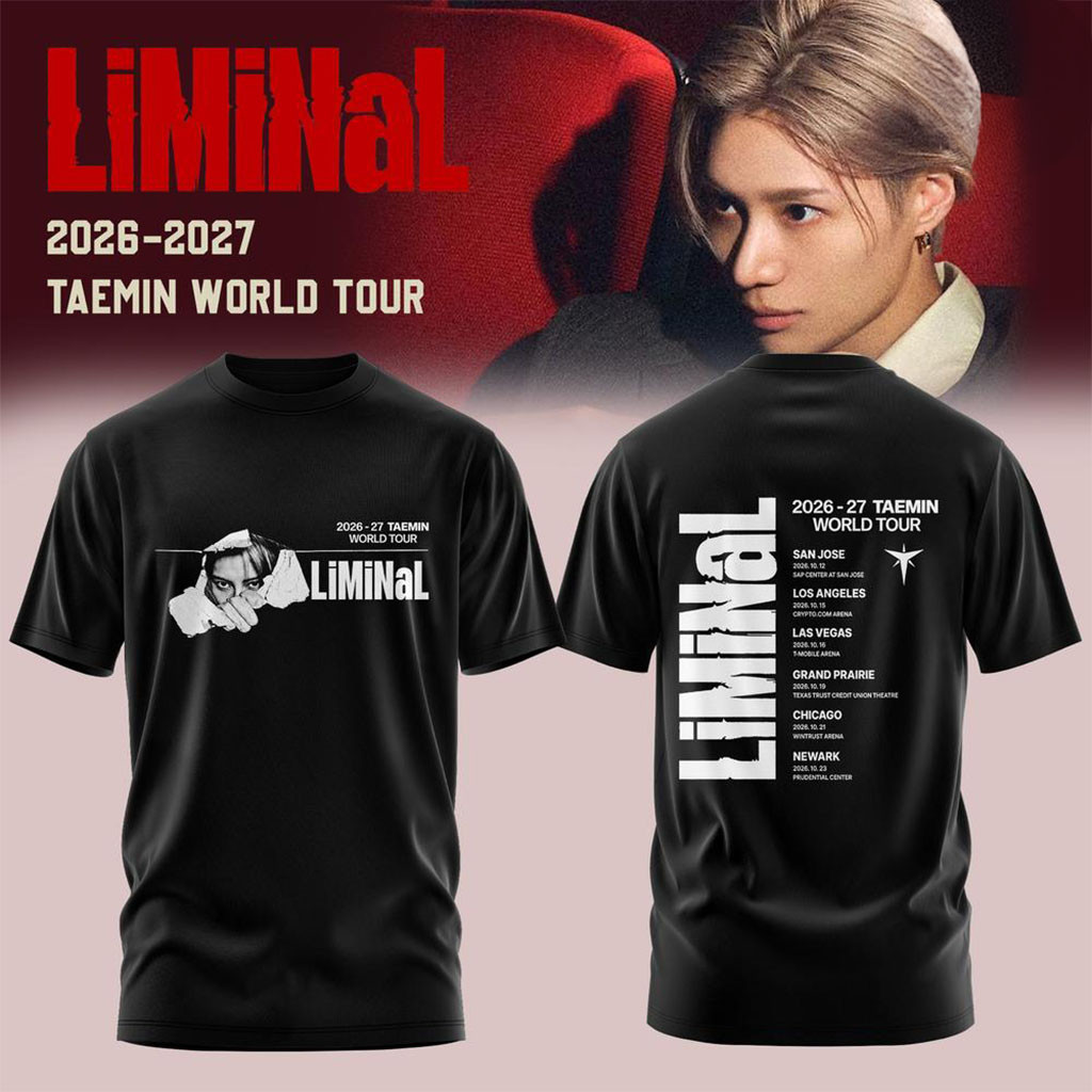Taemin LiMiNaL World Tour 2026-2027 Graphic T-Shirt Taemin Merch Gifts For Fans - Kdjoy
