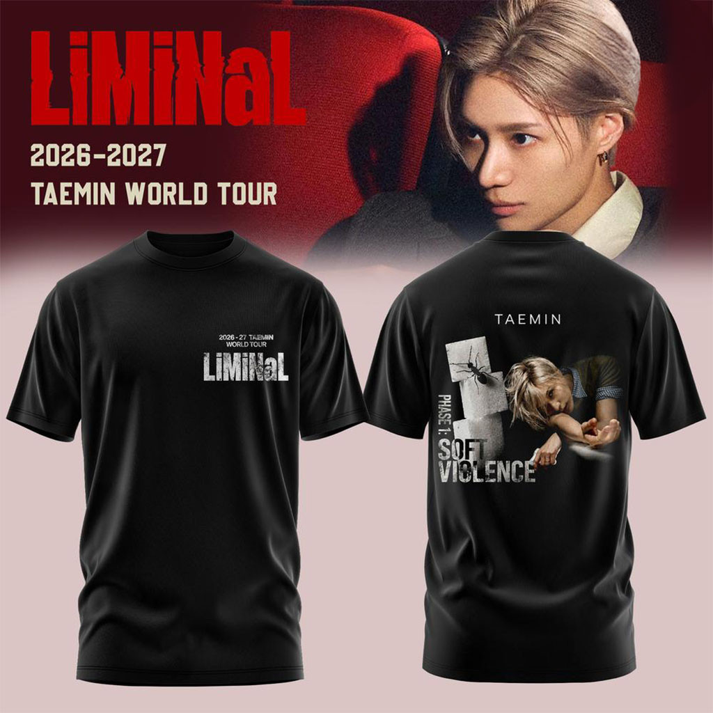 Taemin LiMiNaL World Tour 2026-2027 Graphic T-Shirt Taemin Merch Gifts For Music Fans - Kdjoy