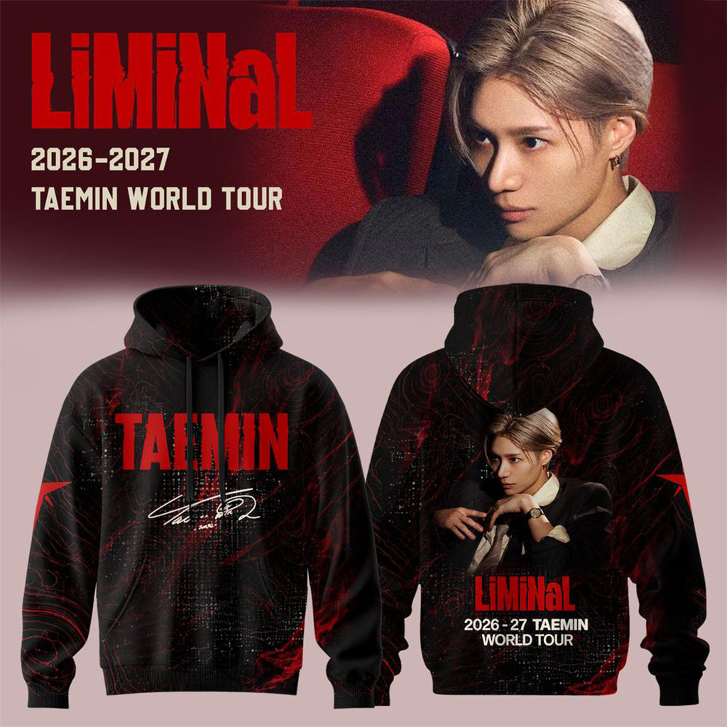 Taemin LiMiNaL World Tour 2026 2027 Hoodie Taemin Merch Best Gifts For BFF - Kdjoy Taemin LiMiNaL World Tour 2026 2027 Hoodie Taemin Merch Best Gifts For BFF - Kdjoy