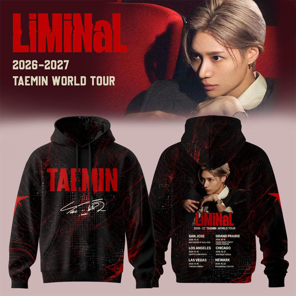 Taemin LiMiNaL World Tour 2026 2027 Hoodie Taemin Merch Cool Gifts For Music Lovers - Kdjoy