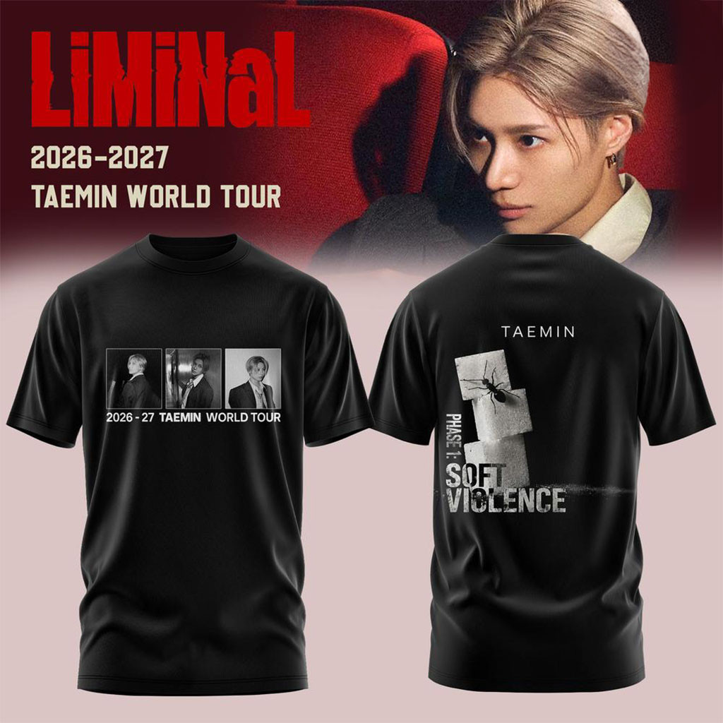 Taemin Merch LiMiNaL World Tour 2026-2027 Graphic T-Shirt Best Gifts For Music Fans - Kdjoy