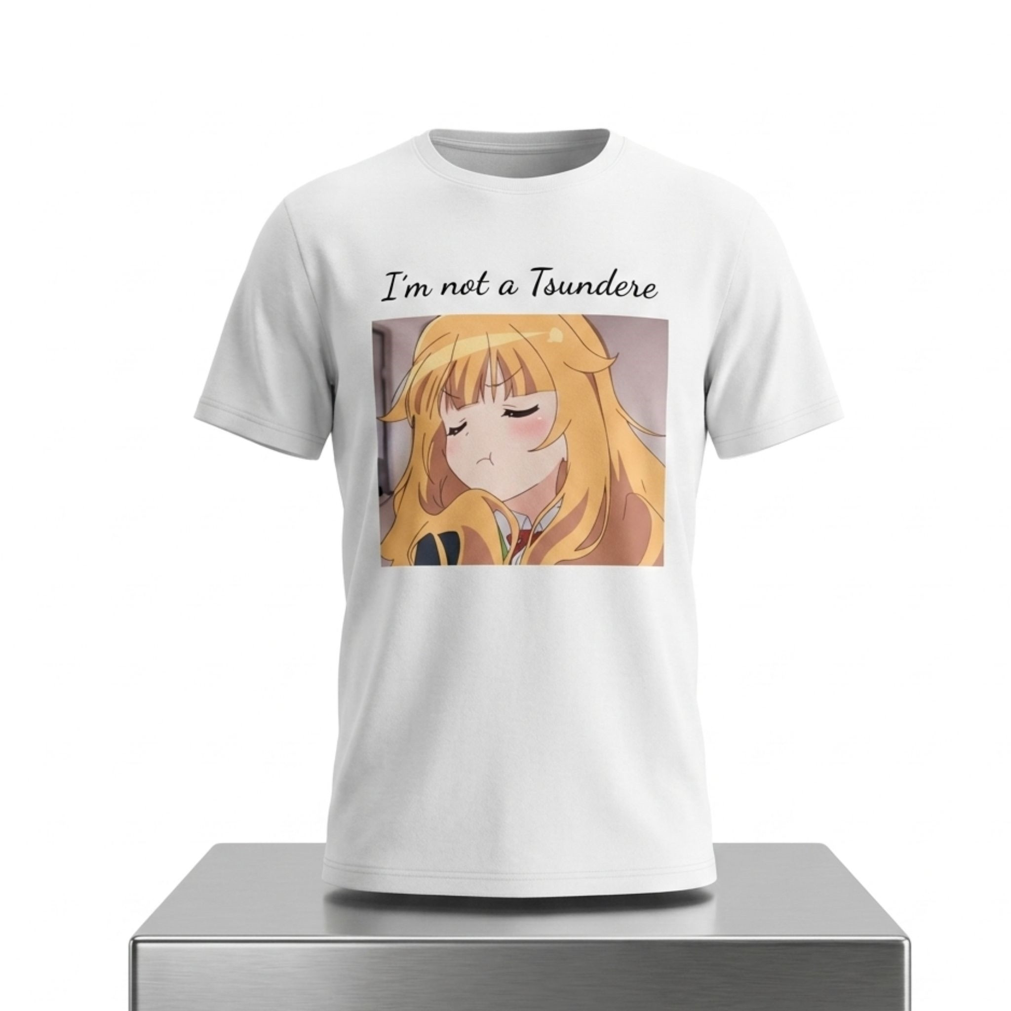 Taiga Aisaka I'm Not A Tsundere Shirt White Toradora Merch Present For Sisters - Kdjoy