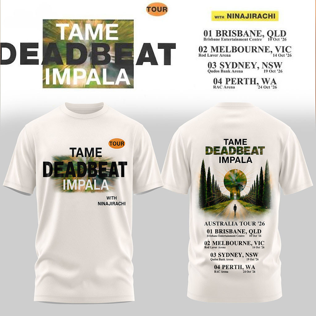 Tame Impala Deadbeat Tour 2026 T-Shirt Tame Impala Merch Gift Ideas For Music Lovers
