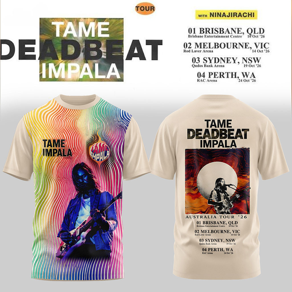 Tame Impala Deadbeat Tour 2026 T-Shirt Tame Impala Merch Presents For Music Lovers