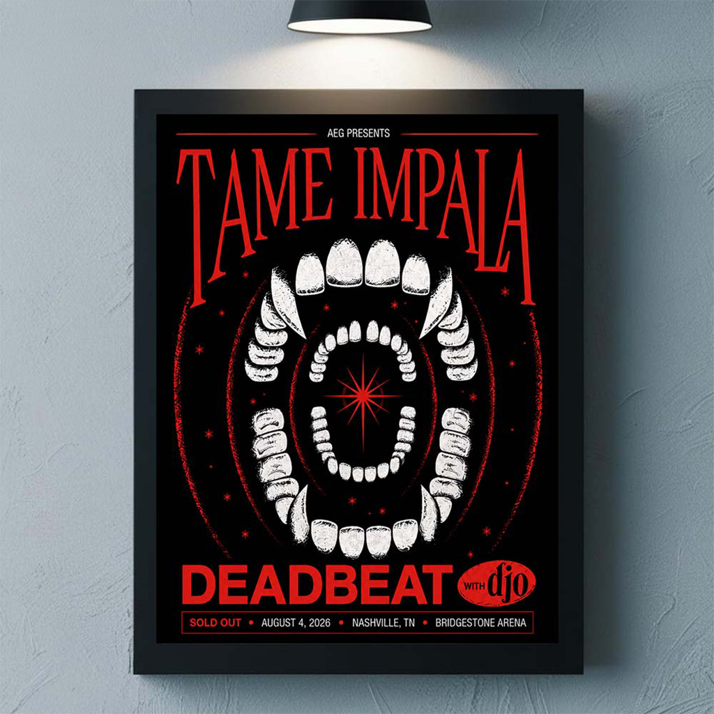 Tame Impala With Djo Nashville TN 2026 Event Poster Home Decor Tame Impala Deadbeat Merch - Kdjoy