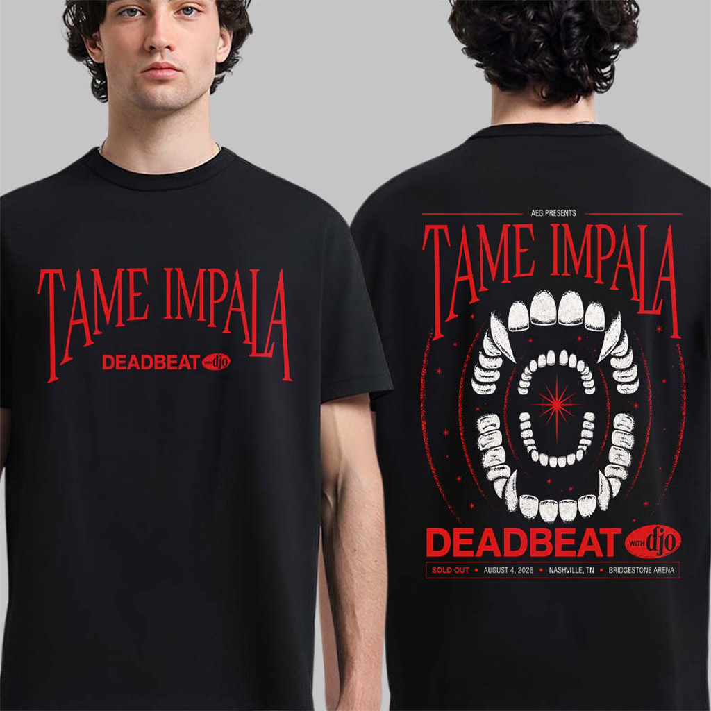 Tame Impala With Djo Nashville TN 2026 Event Poster T-Shirt Tame Impala Deadbeat Merch Fan Gift - Kdjoy