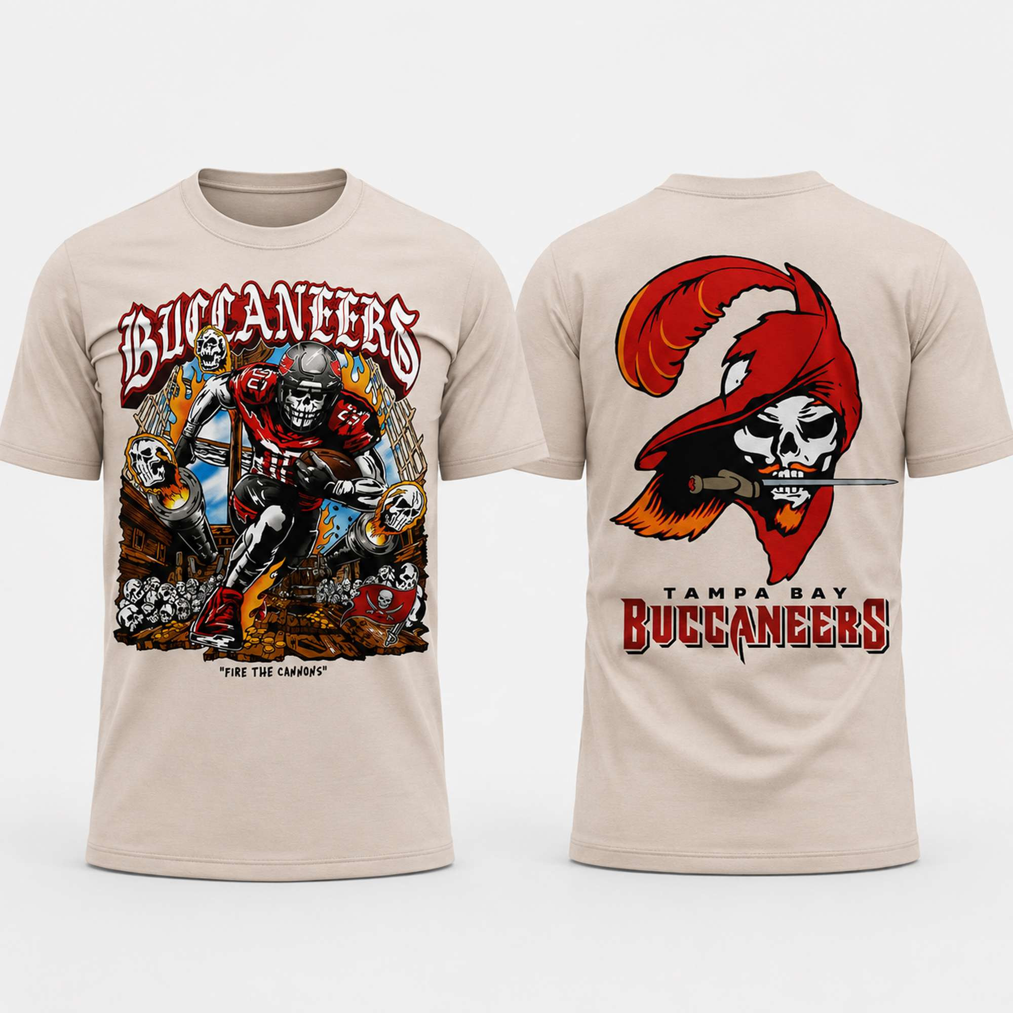 Tampa Bay Buccaneers 2026 Fire The Cannons Shirt Buccaneers Merch Gift For Football Lovers - Kdjoy Tampa Bay Buccaneers 2026 Fire The Cannons Shirt Buccaneers Merch Gift For Football Lovers - Kdjoy