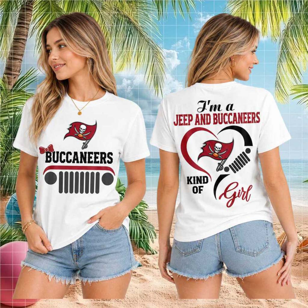 Tampa Bay Buccaneers Jeep Heartbeat T-Shirt Buccaneers Merch Gift For Football Fans - Kdjoy
