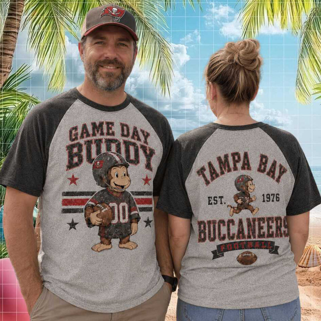 Tampa Bay Buccaneers Monkey Mascot Game Day Buddy Shirt Buccaneers Merch Gift For Fans - Kdjoy