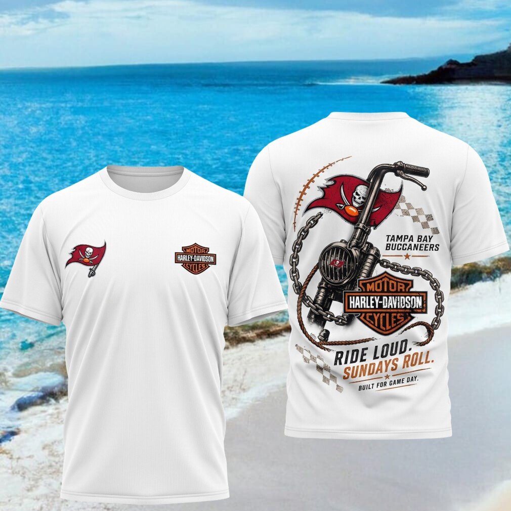Tampa Bay Buccaneers Motorcycle Ride Loud Sundays Roll Shirt TB Buccaneers Merch Fan Gifts - Kdjoy