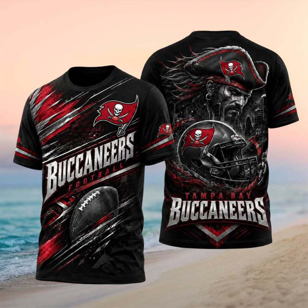 Tampa Bay Buccaneers Pirate Skull Football Graphic Shirt Buccaneers Merch Present For Fans - Kdjoy