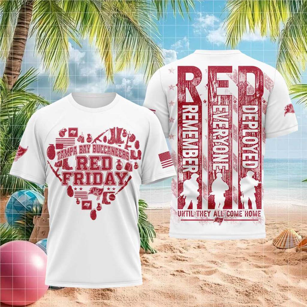 Tampa Bay Buccaneers Red Friday Military Support Shirt Until They All Come Home Buccaneers Merch - Kdjoy