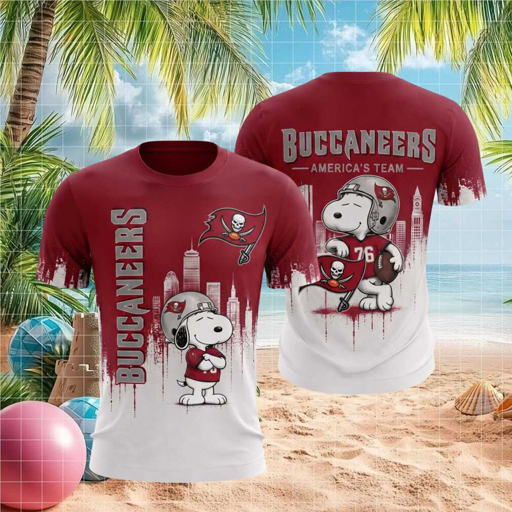 Tampa Bay Buccaneers Snoopy Football Shirt America's Team Buccaneers Merch Gifts For Fans - Kdjoy Tampa Bay Buccaneers Snoopy Football Shirt America's Team Buccaneers Merch Gifts For Fans - Kdjoy