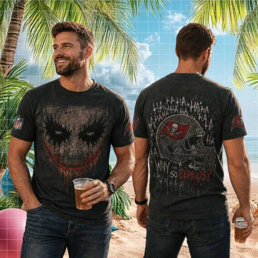 Tampa Bay Football Joker Face Helmet Why So Serious Shirt Buccaneers Merch Game Day Clothing - Kdjoy Tampa Bay Football Joker Face Helmet Why So Serious Shirt Buccaneers Merch Game Day Clothing - Kdjoy