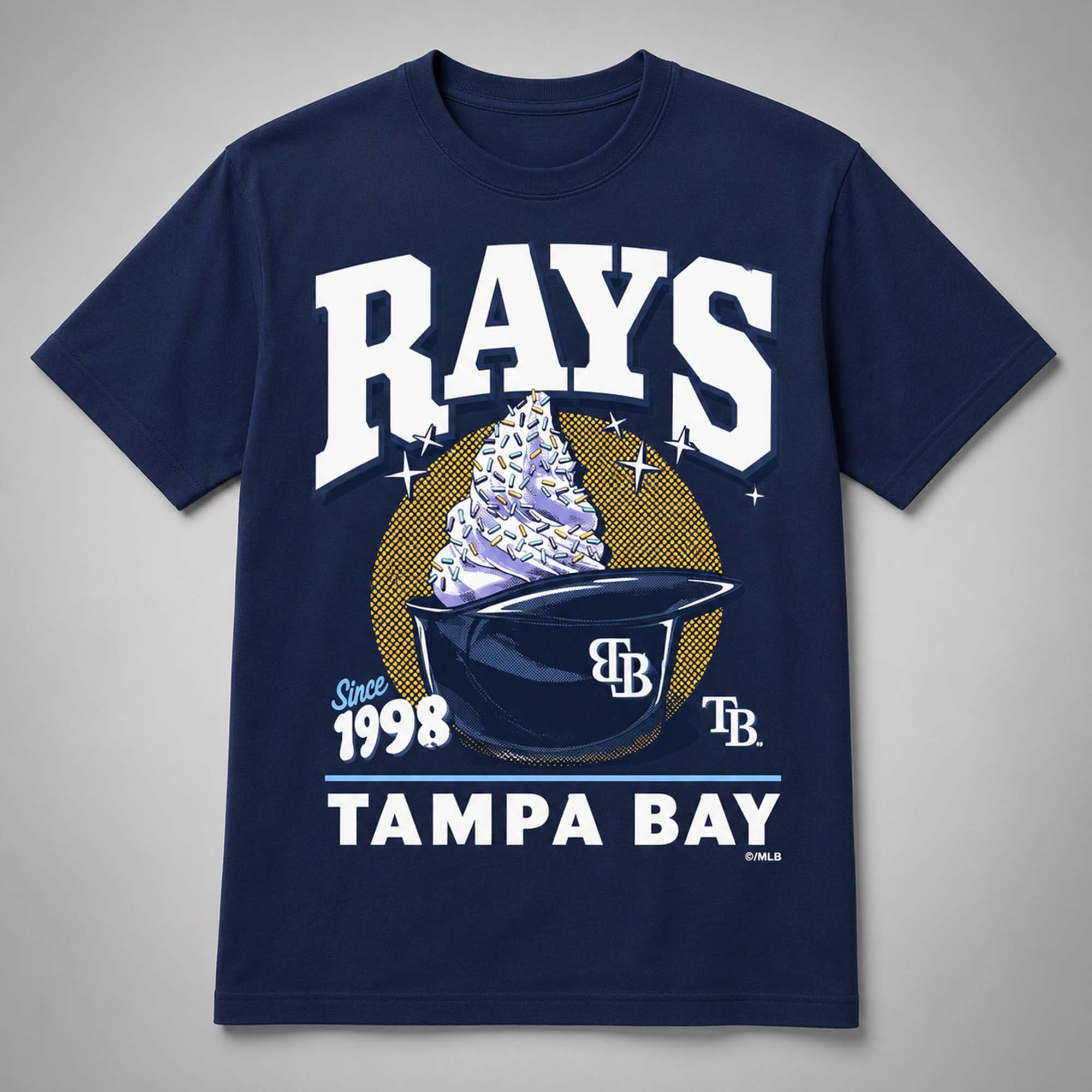 Tampa Bay Rays Ice Cream 2026 Shirt Rays Merch Gifts For Baseball Fans - Kdjoy
