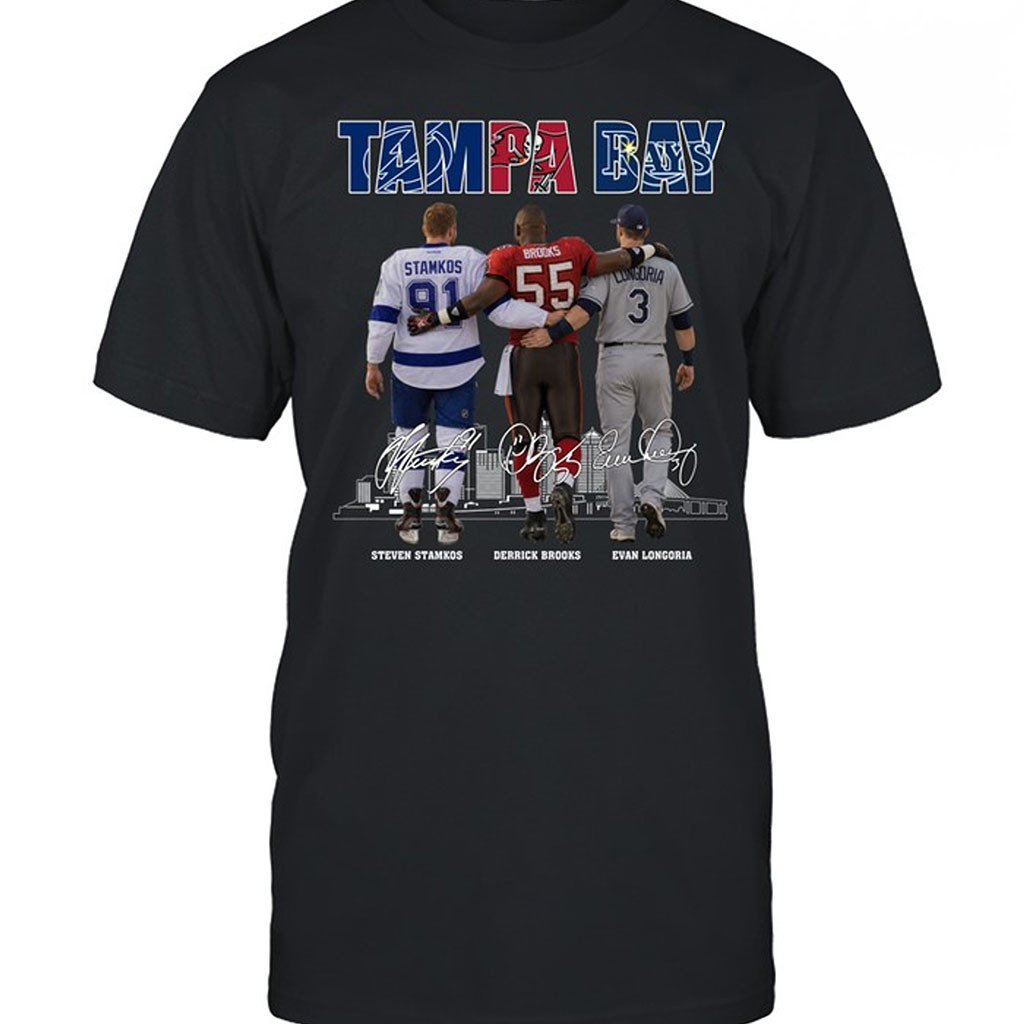 Tampa Bay Sports Teams Abbey Road T-Shirt Lightning Buccaneers Rays Legends Signed Merch - Kdjoy
