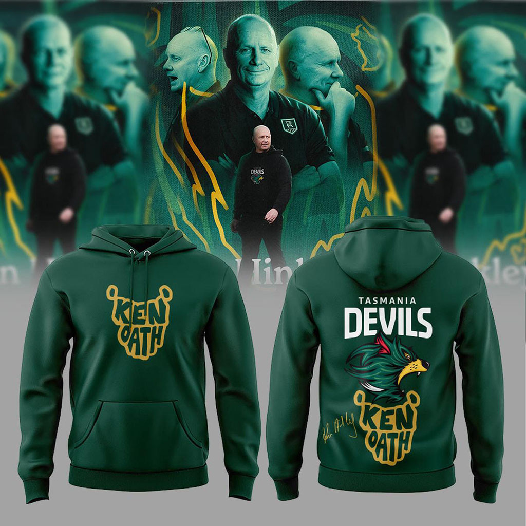 Tasmania Devils Ken Hinkley Is Back 2026 Ken-Oath Hoodie Tasmania Devils Merch Fan Gifts - Kdjoy