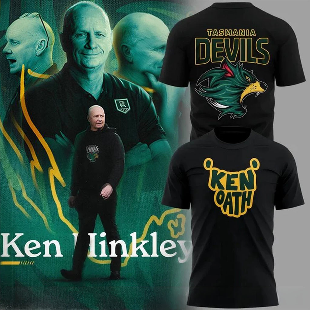 Tasmania Devils Ken Oath 2026 T-Shirt Black Tasmanian Devils Merch Present For Football Fans - Kdjoy