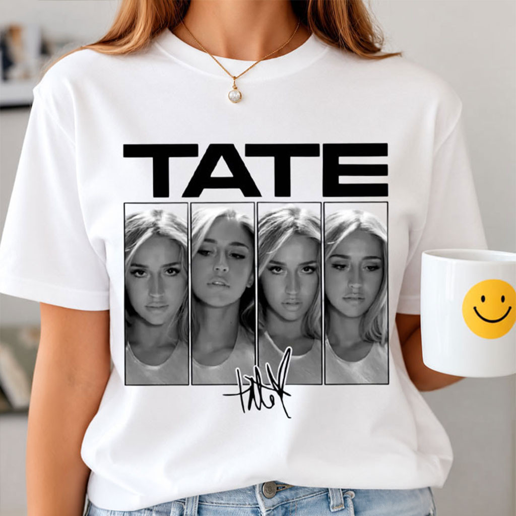 Tate McRae Pop Singer Photo Collage T-Shirt Tate McRae Merch Gifts For Music Lovers - Kdjoy