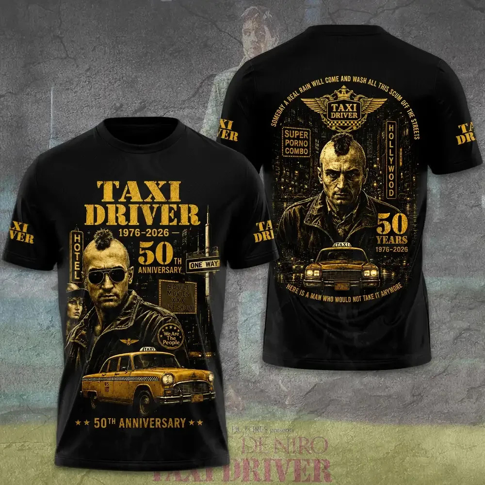 Taxi Driver 50th Anniversary 2026 T-Shirt Taxi Driver Merch Gifts For My Boyfriend - Kdjoy