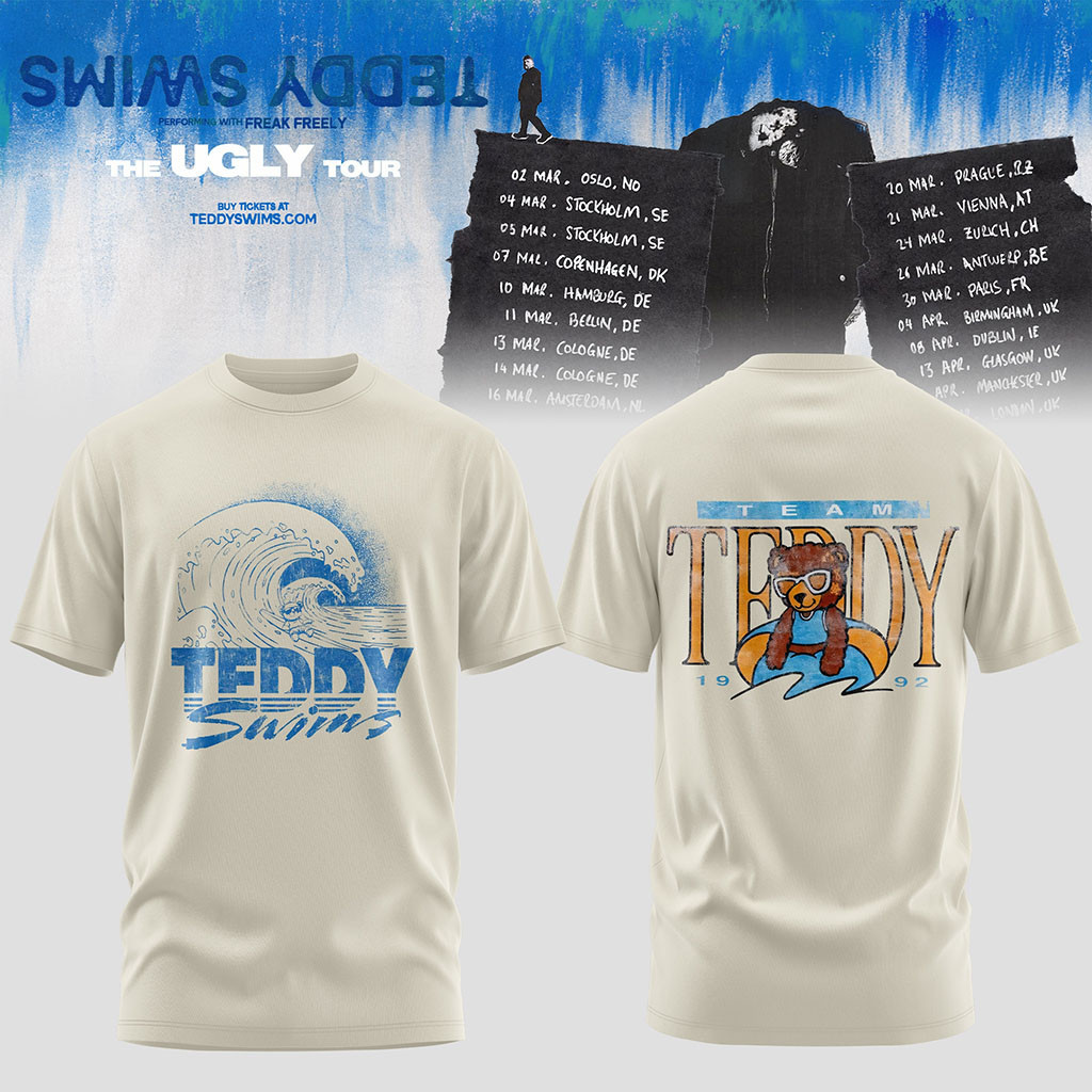 Teddy Swims The Ugly Tour 2026 Special Edition T-Shirt Teddy Swims Merch Music Fan Gifts - Kdjoy