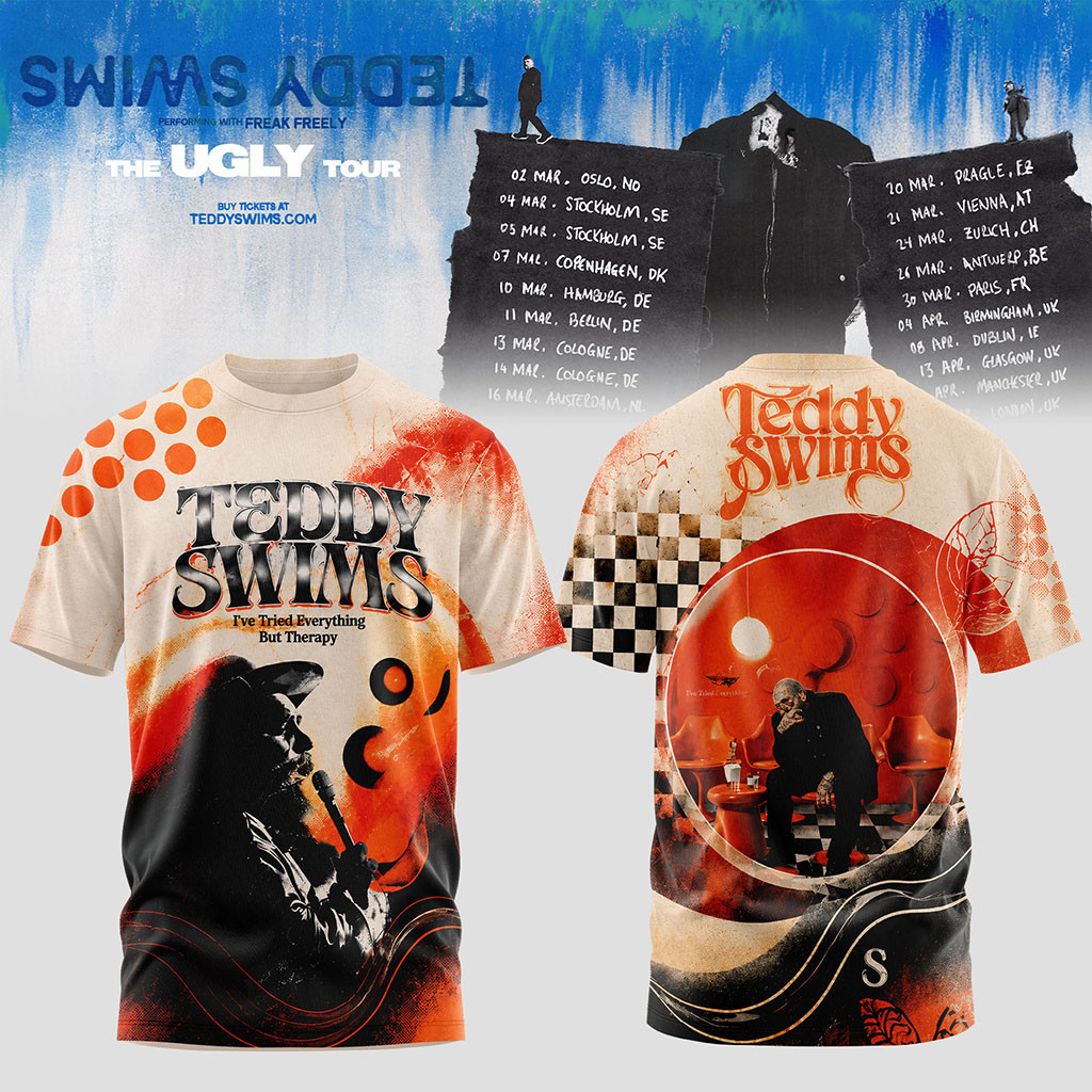 Teddy Swims The Ugly Tour 2026 T-Shirt Teddy Swims Merch Cool Gifts For Music Lovers - Kdjoy