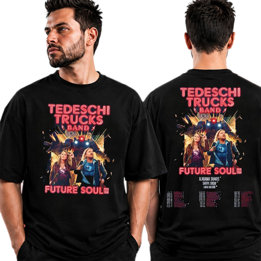 Tedeschi Trucks Band Merch Future Soul Tour 2026 Tour Dates T-Shirt Gift For Music Lovers - Kdjoy Tedeschi Trucks Band Merch Future Soul Tour 2026 Tour Dates T-Shirt Gift For Music Lovers - Kdjoy