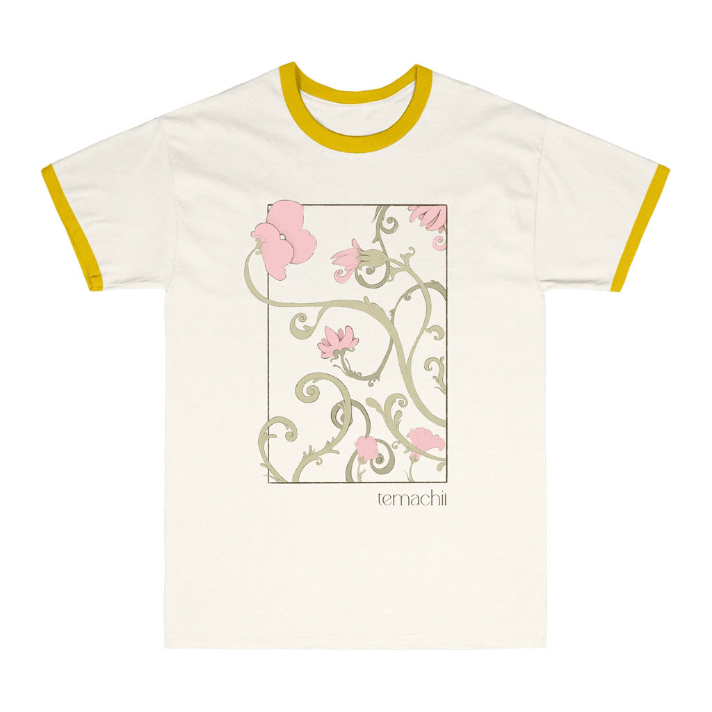 Temachii Merch 2026 Temachii Yellow Ringer T-Shirt Cool Gifts For Music Lovers - Kdjoy