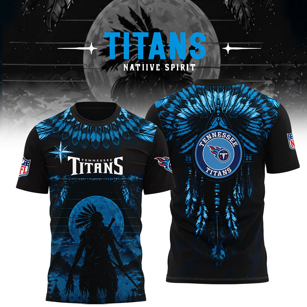 Tennessee Titans Native Spirit Heritage 2026 T-Shirt Tennessee Titans Merch Football Fan Gifts - Kdjoy