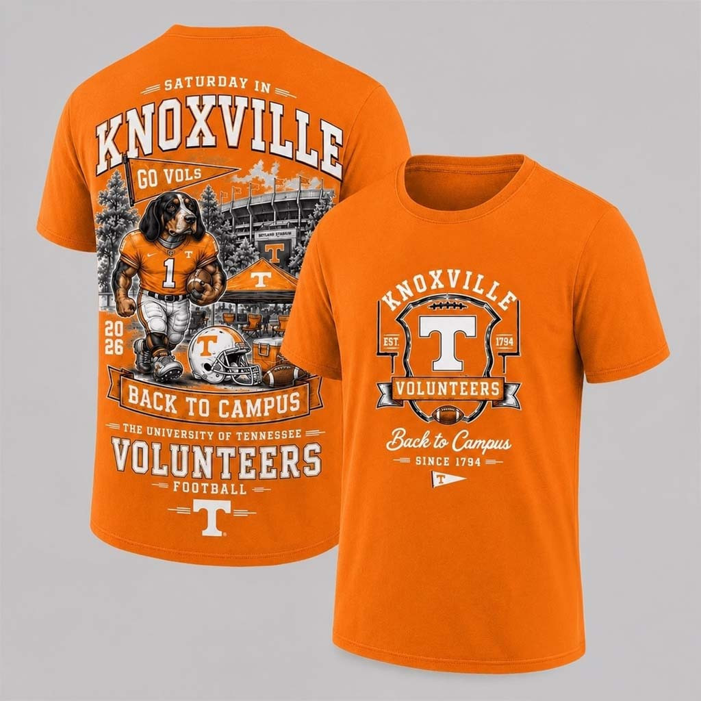 Tennessee Volunteers 2026 Back To Campus T-Shirt Volunteers Merch Gift For Football Fans - Kdjoy Tennessee Volunteers 2026 Back To Campus T-Shirt Volunteers Merch Gift For Football Fans - Kdjoy