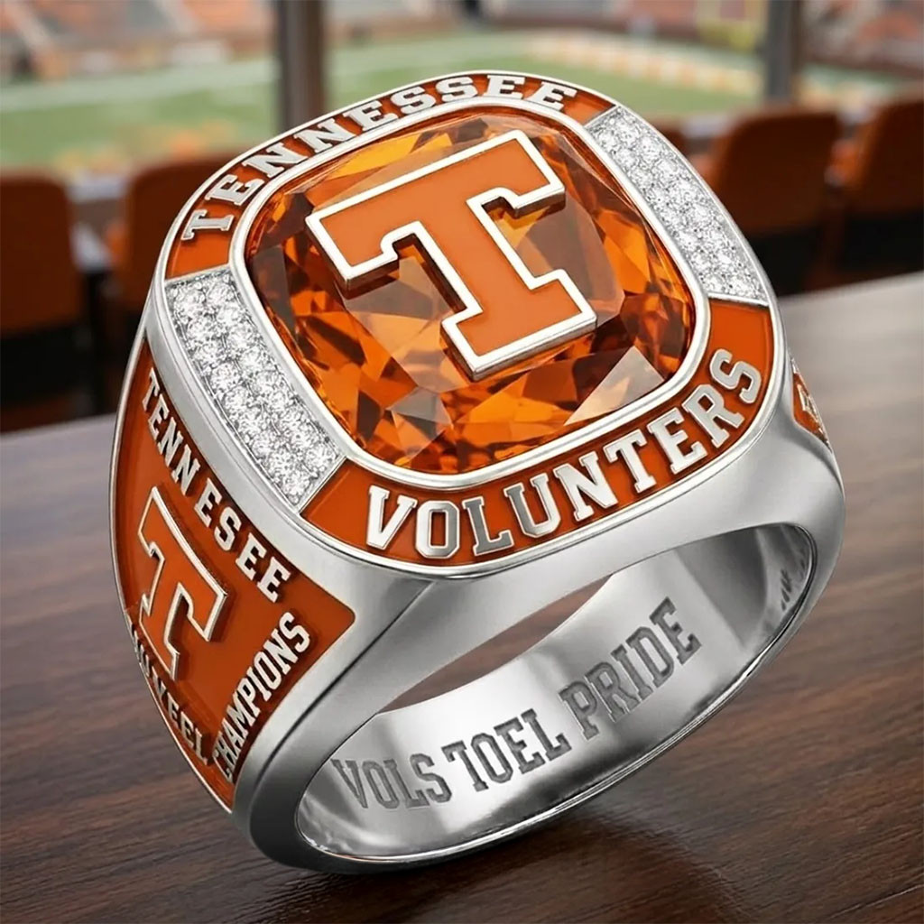 Tennessee Volunteers Championship Ring Volunteers Merch Best Gifts For Football Fans - Kdjoy