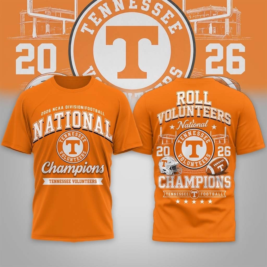 Tennessee Volunteers Road to Glory 2026 Football Champions T-Shirt Volunteers Merch Fan Gifts - Kdjoy