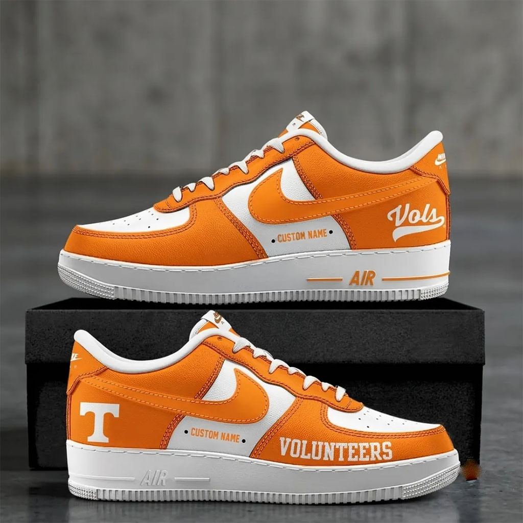 Tennessee Volunteers Sneakers Orange And White Presents For Football Fans - Kdjoy
