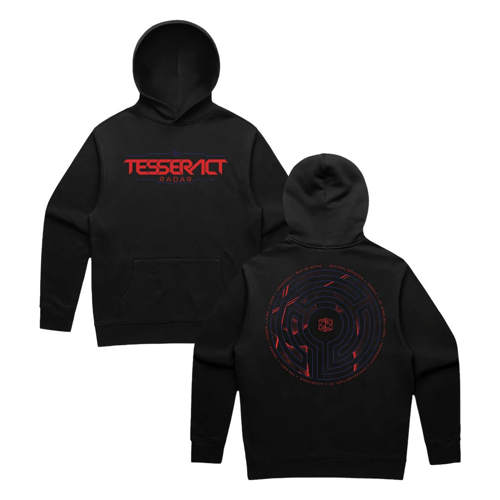 Tesseract Merch 2026 RADAR Labyrinth Hoodie Black Music Lover Gift Ideas For Him