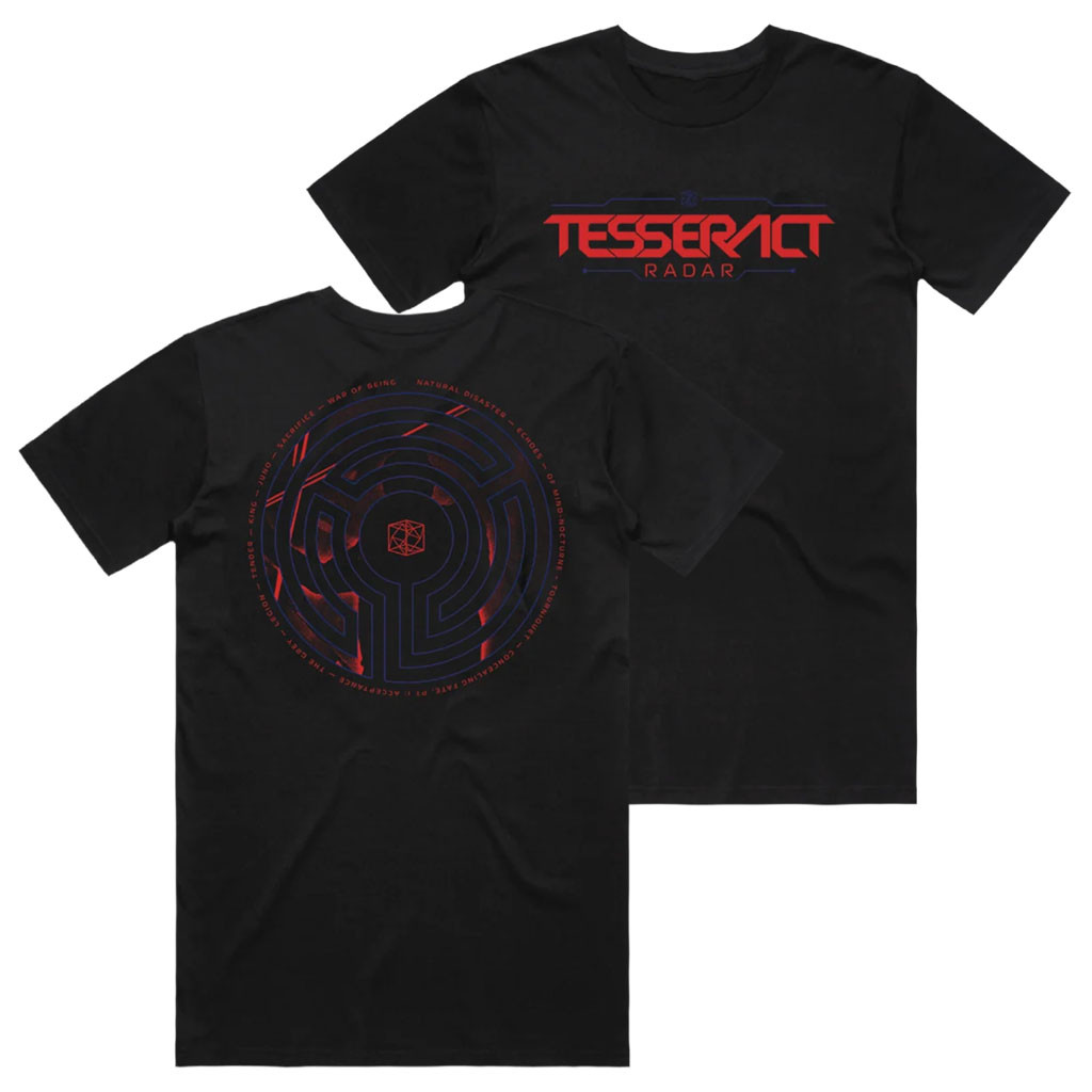 Tesseract Merch 2026 RADAR Labyrinth T-Shirt Black Gift For Band Fans