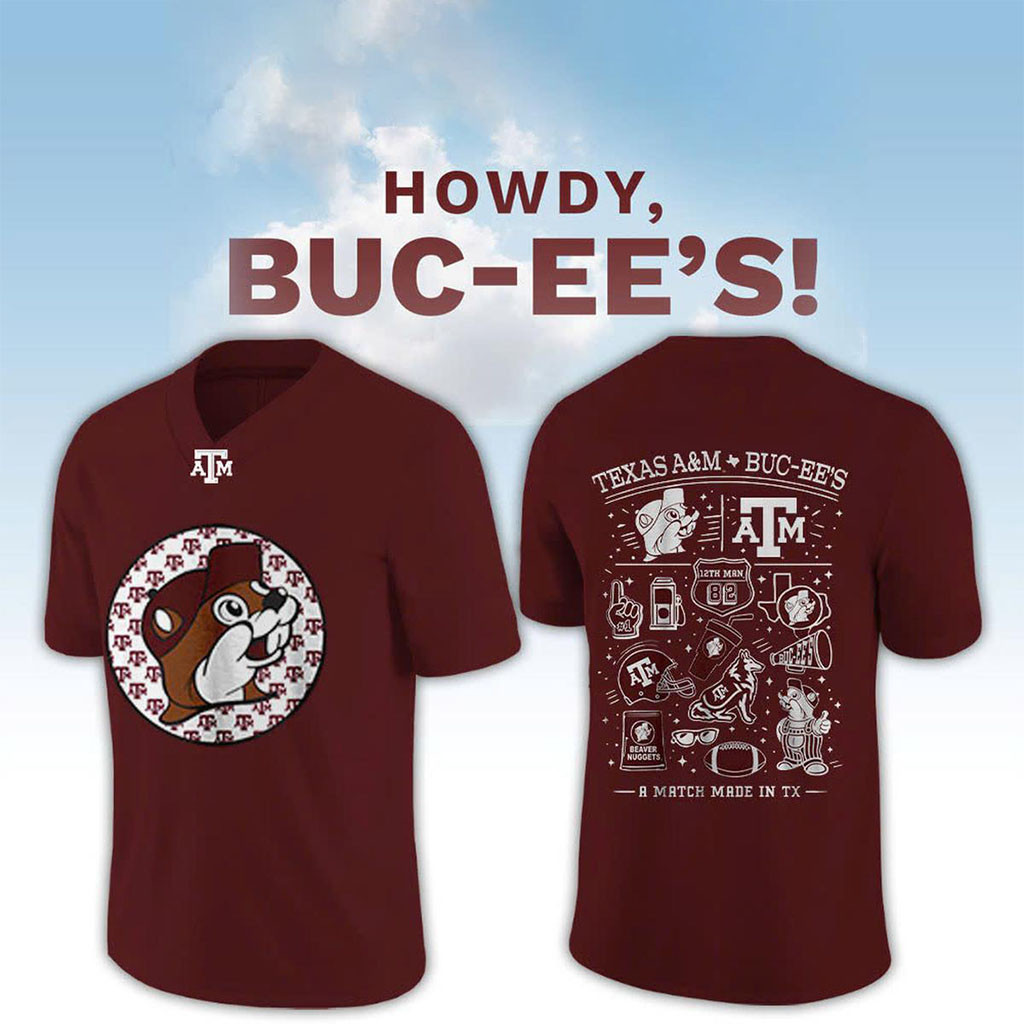 Texas A&M Aggies x Buc-ee's Football Jersey Aggies Merch Football Gifts For Men - Kdjoy