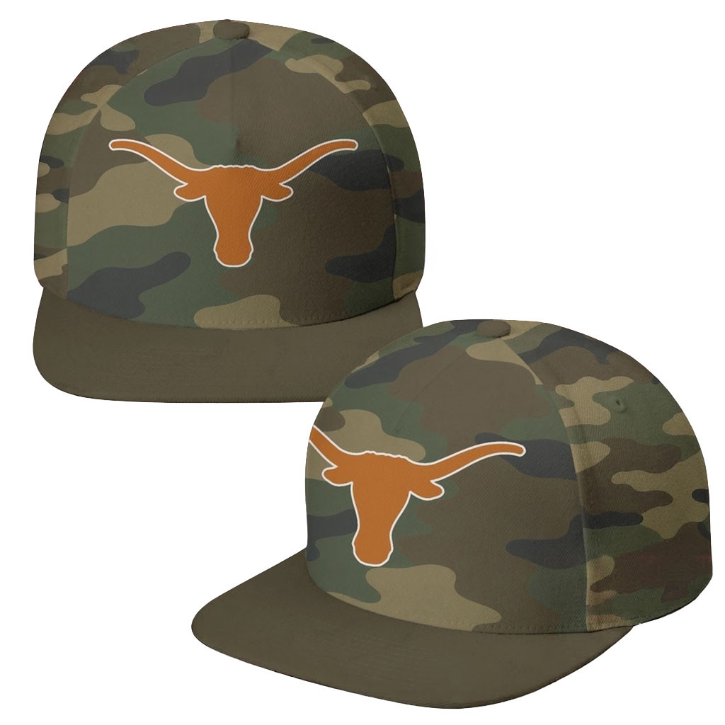 Texas Longhorns Field Ops Camo Snapback Hat Longhorns Merch Football Fan Gift Ideas - Kdjoy Texas Longhorns Field Ops Camo Snapback Hat Longhorns Merch Football Fan Gift Ideas - Kdjoy