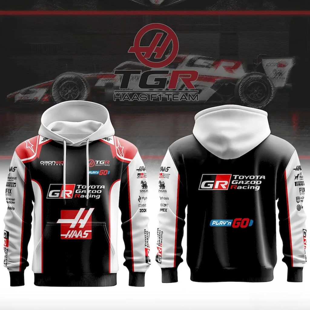 TGR Haas F1 Racing Team 2026 Hoodie Haas F1 Team Merch Gifts For Fans - Kdjoy TGR Haas F1 Racing Team 2026 Hoodie Haas F1 Team Merch Gifts For Fans - Kdjoy