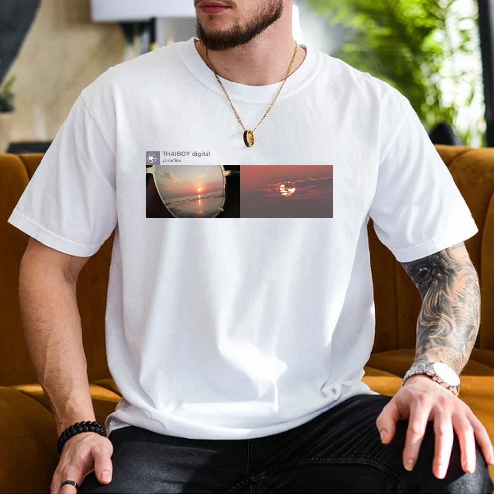Thaiboy Digital Paradise T-Shirt White Thaiboy Digital Merch Present For Rap Fans - Kdjoy Thaiboy Digital Paradise T-Shirt White Thaiboy Digital Merch Present For Rap Fans - Kdjoy