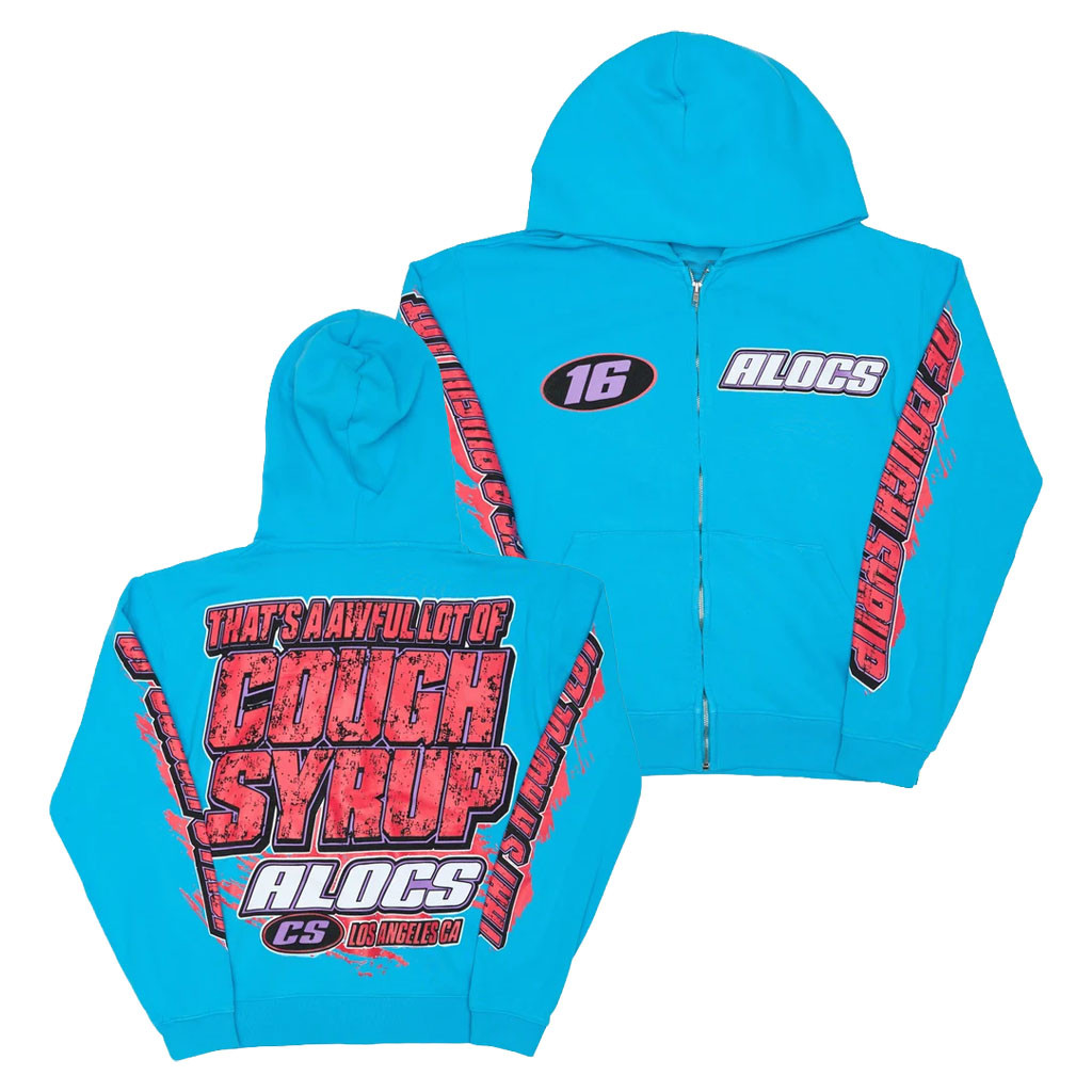 That's A Awful Lot Of Cough Syrup Merch 2026 ALOCS Moto Zip Hoodie Gift For Friends - Kdjoy