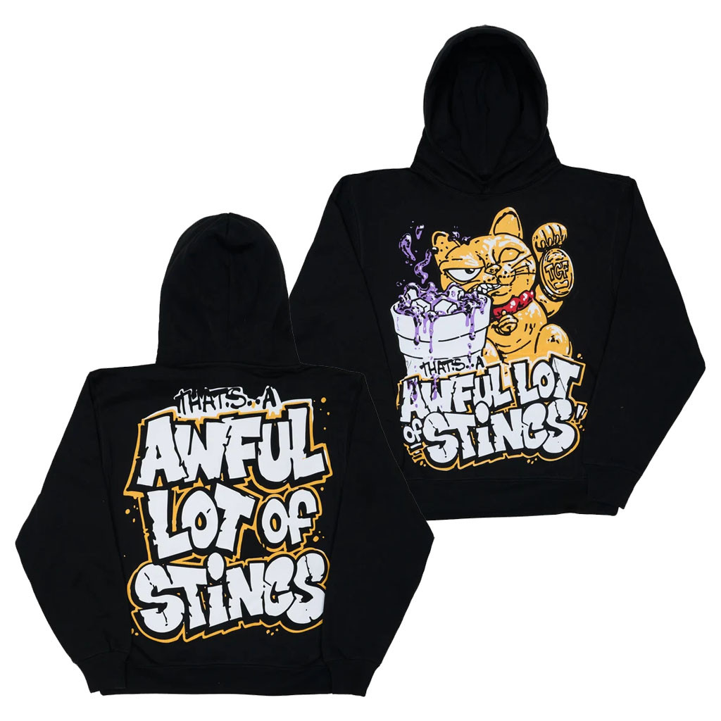 That's A Awful Lot Of Cough Syrup Merch 2026 Awful Lot Of Stincs Hoodie Lucky Cat Hoodie Black - Kdjoy