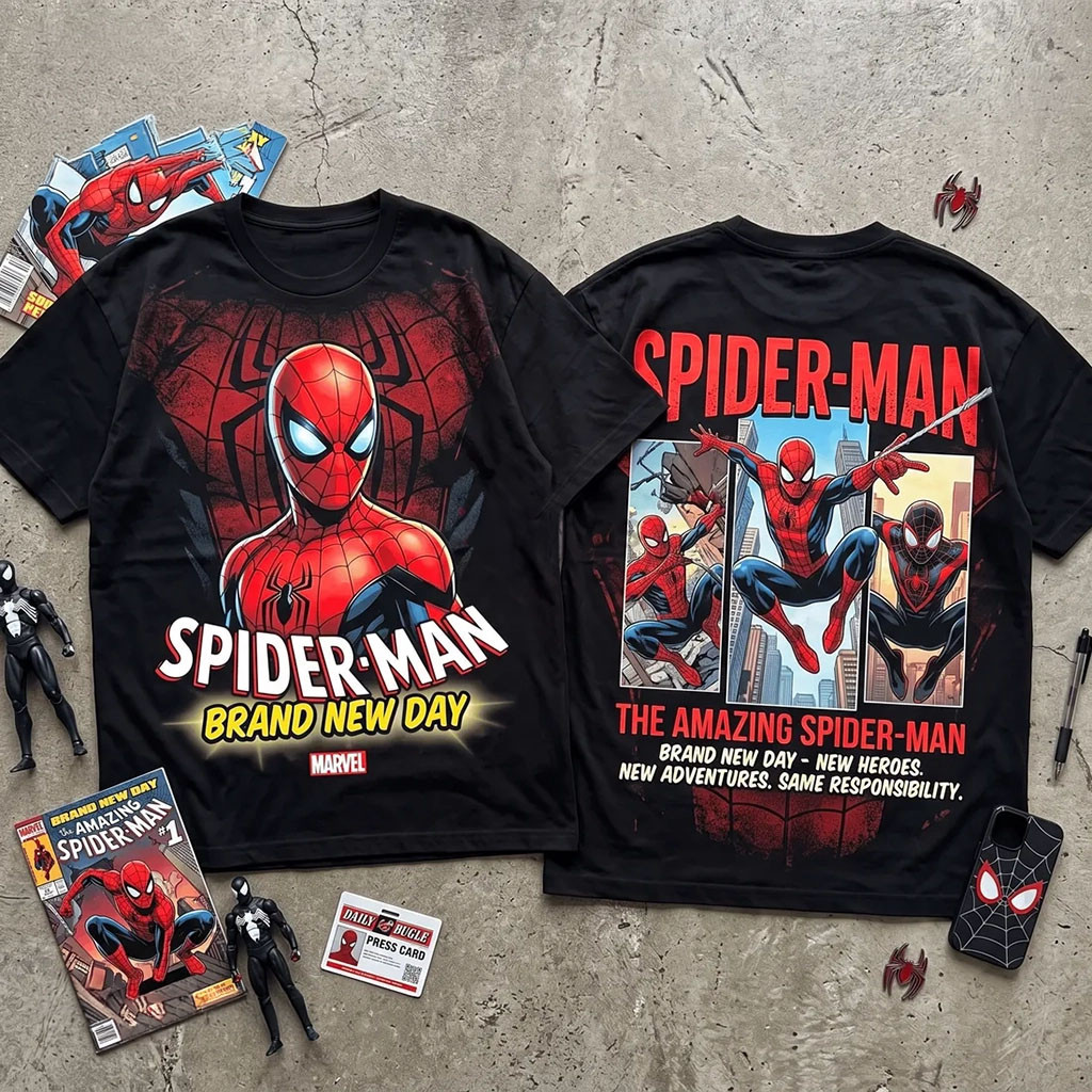 The Amazing Spider-Man Brand New Day T-Shirt Spider-Man Merch Gifts For Movie Lovers