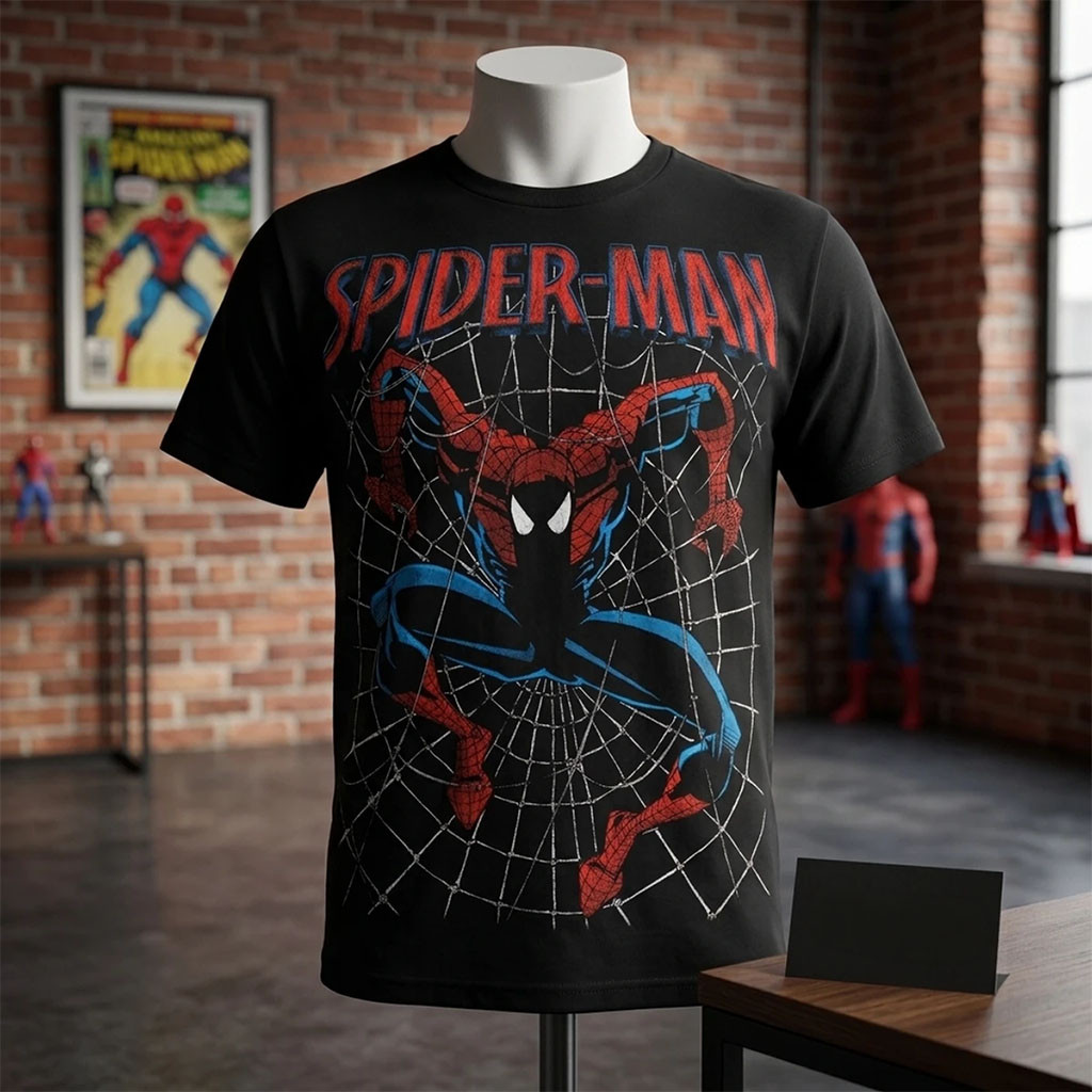 The Amazing Spider-Man Classic Web Slinger Retro T-Shirt Spider-Man Merch Gift For Movie Fans - Kdjoy The Amazing Spider-Man Classic Web Slinger Retro T-Shirt Spider-Man Merch Gift For Movie Fans - Kdjoy