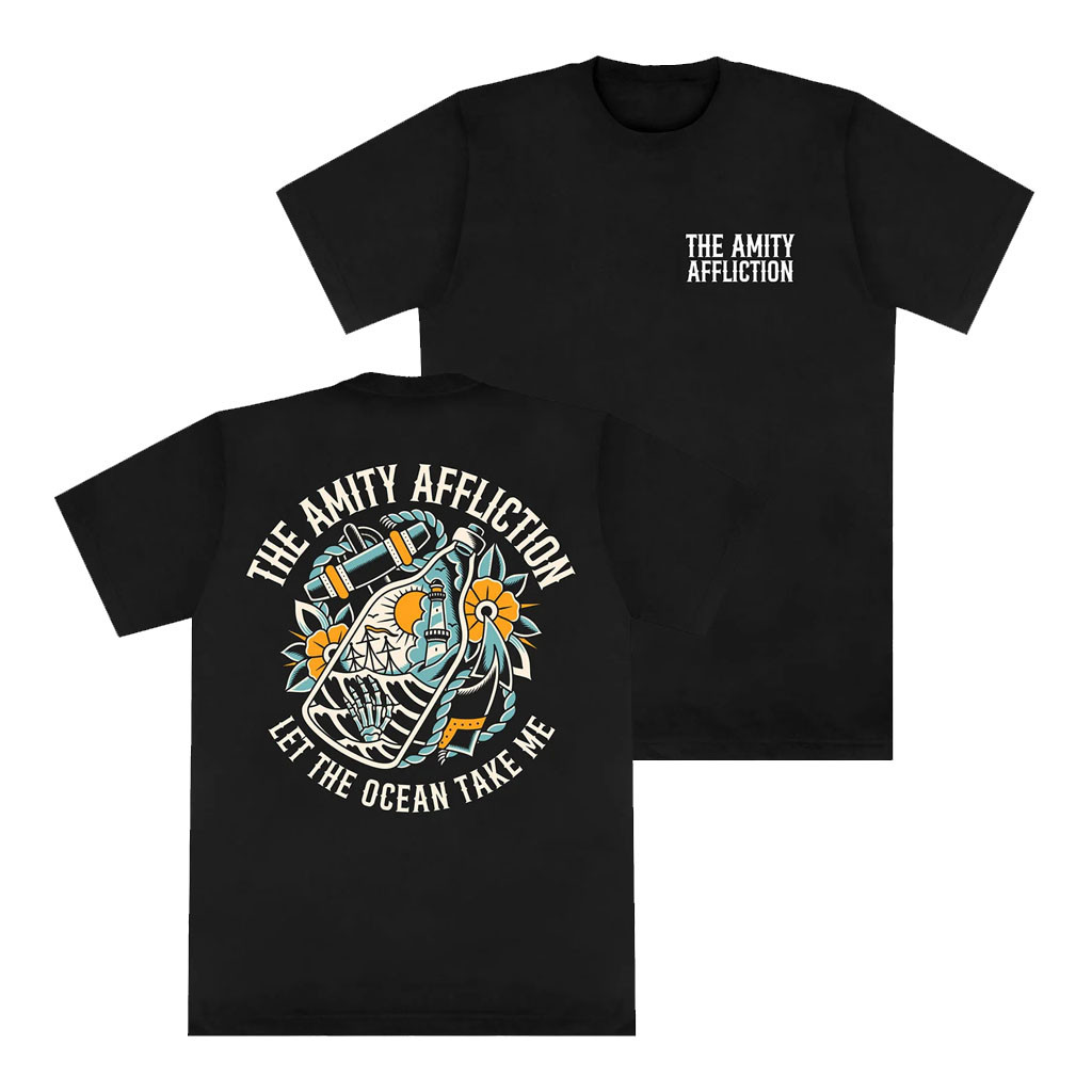 The Amity Affliction Merch 2026 Ocean Bottle Black T-Shirt Presents For Music Lovers - Kdjoy The Amity Affliction Merch 2026 Ocean Bottle Black T-Shirt Presents For Music Lovers - Kdjoy