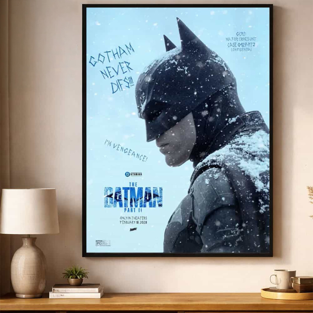 The Batman Part II New Poster 2028 Gotham Never Dies Merch Present - Kdjoy The Batman Part II New Poster 2028 Gotham Never Dies Merch Present - Kdjoy