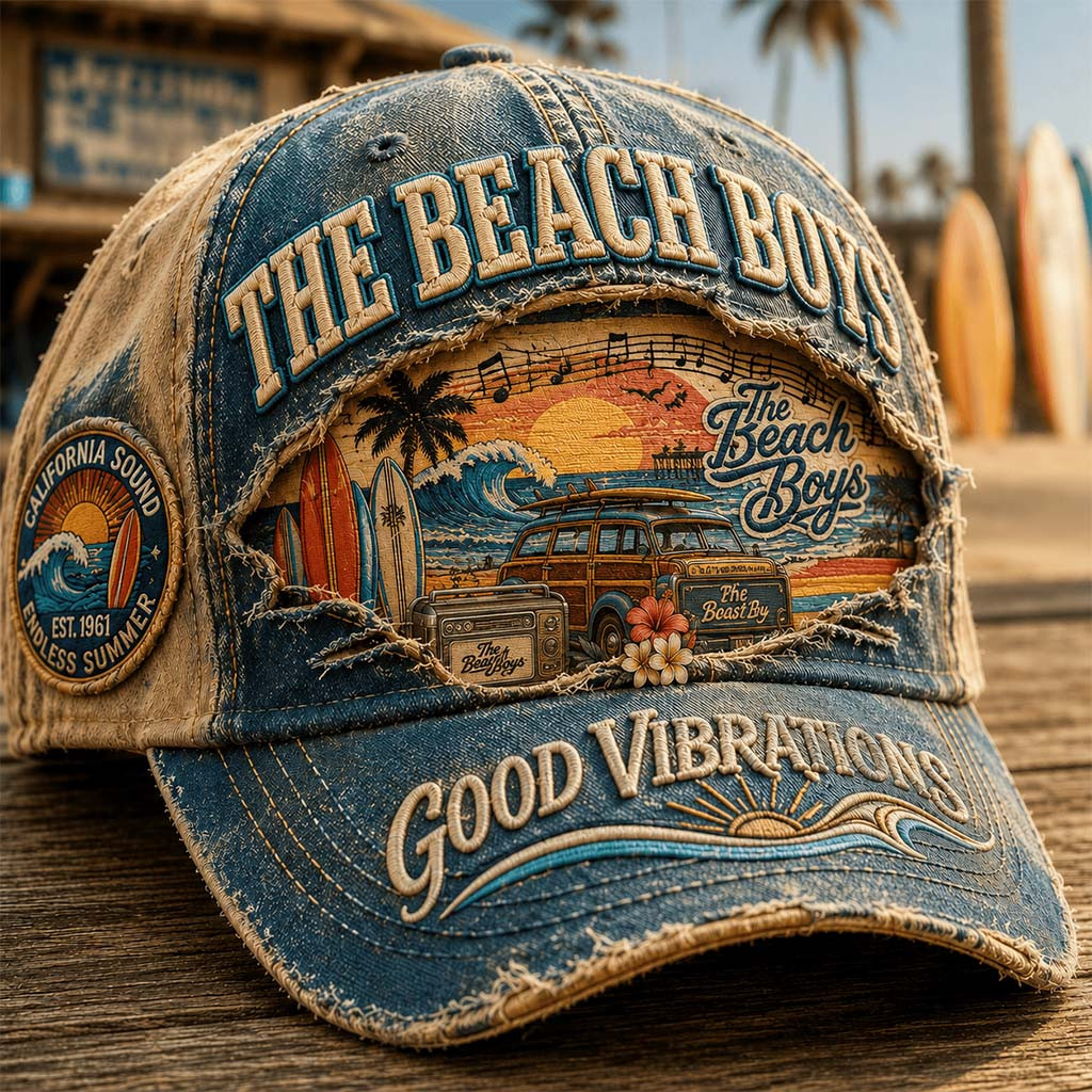 The Beach Boys Good Vibrations Hat California Sound Endless Summer Hat The Beach Boys Merch - Kdjoy