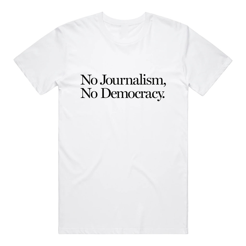 The Bitter Southerner General Merch 2026 No Jornalismo Democracy T-Shirt White Gift Ideas The Bitter Southerner General Merch 2026 No Jornalismo Democracy T-Shirt White Gift Ideas